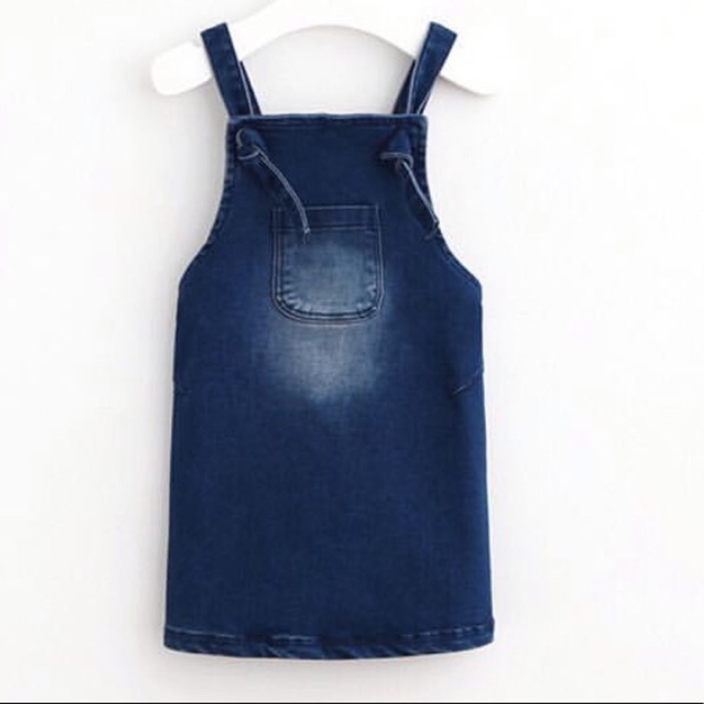 NWT The Carly- Denim Overall Dress